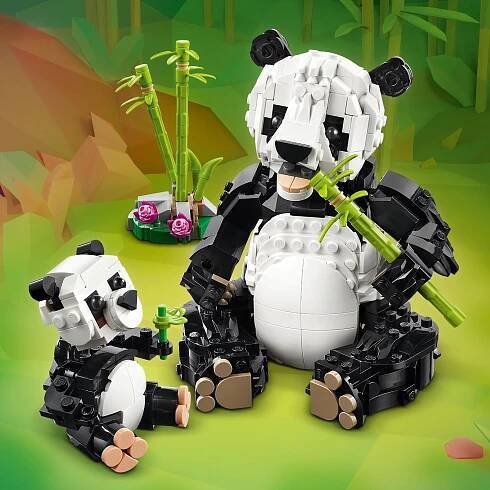 LEGO Creator 3v1 31165 Divoká zvířata: Pandí rodinka