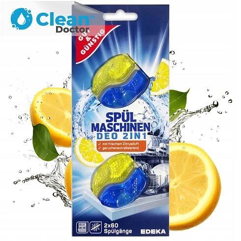 Vonný přívěsek Vůně do myčky Citronová G&G 2v1 2ks