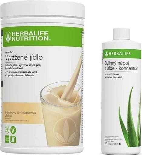Herbalife sada Formule 1 780 g a Aloe 473 ml