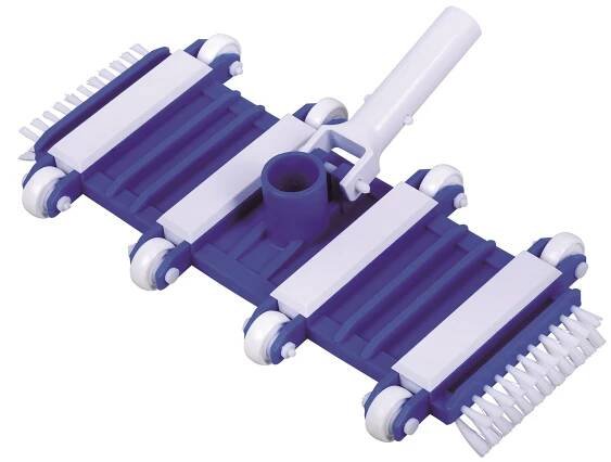 Bazénový vysavač dna - flexibilní s kolečky a bočními kartáči, na teleskopickou tyč, 2.8kg (311059) Hanscraft