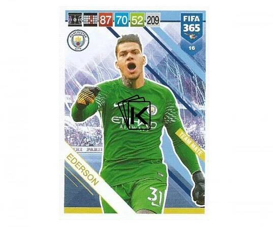 Fotbalová kartička Panini FIFA 365 – 2019 Team Mate 16 Edersnon Manchester City