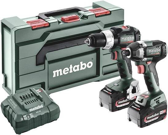 Metabo SBLTBL+SSDLT200BL aku příklepový šroubovák, aku rázový utahovák, akumulátor, vč. nabíječky, 685200000