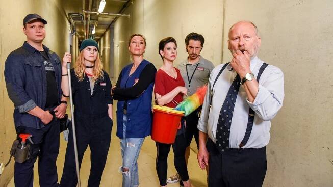 Manuel Sefciuc, Lilian Gartner, Ursula Strauss, Zeynep Buyrac, Stefano Bernardin, Peter Faerber - Wischen ist Macht - Jausengegner - Z filmu