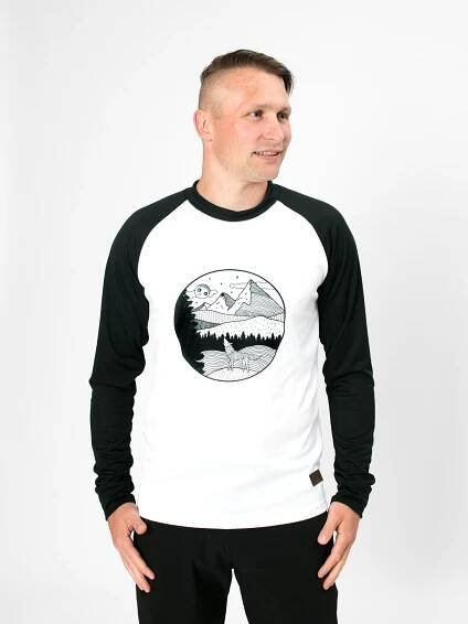 IceDress Drexiss pánské funkční triko CoolMax WOLF dlouhý rukáv