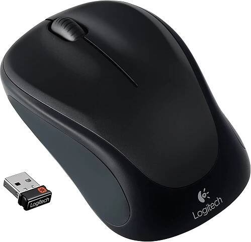 Logitech M235 - Myš - pravák - optický - bezdrátový - 2.4 GHz - bezdrátový přijímač USB - šedá