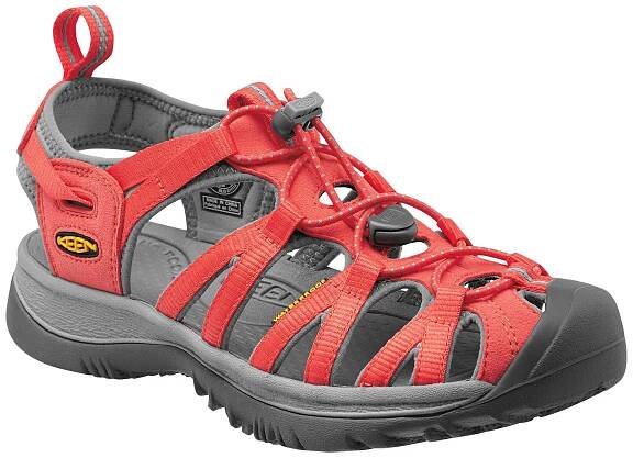 Keen Whisper W hot coral/neutral gray - dámské sandály