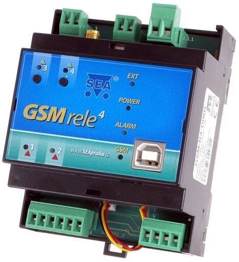 GSM RELE 4 - DIN - SEA spol. s r.o.
