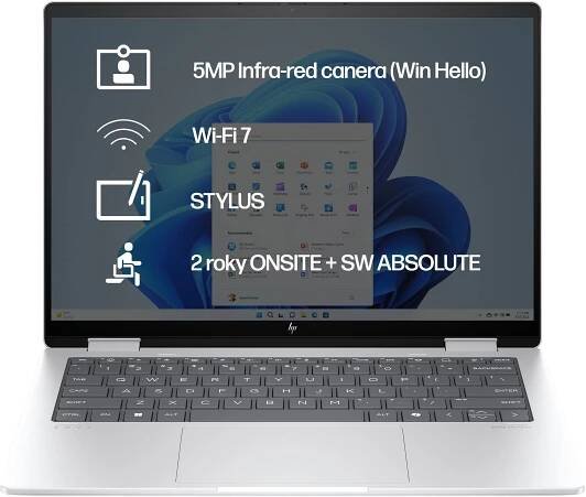 HP ENVY x360 14-fa0900nc Glacier Silver Celokovový