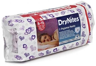 DryNites kalhotky absorb.dívky 8-15let/27-57kg/9ks