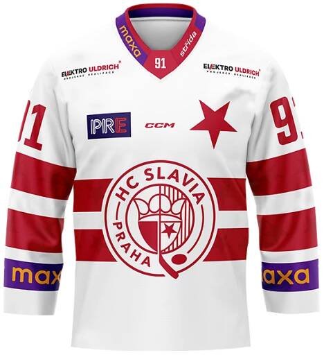 Bílý fandres HC Slavia Praha 2024/25