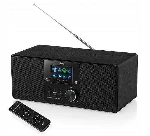 Internetové rádio JVC BT/FM/DAB+/AUX/USB 10W 230V SNOOZ RA-E981B čierne Značka JVC
