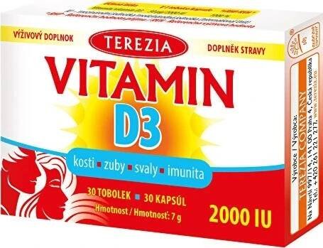 TEREZIA Vitamin D3 2000 IU 90 tobolek