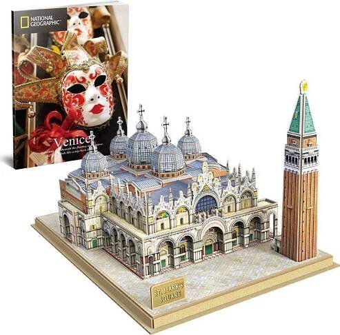 CUBICFUN 3D puzzle National Geographic: Náměstí svatého Marka 107 dílků