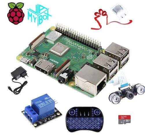 Raspi3B+Keyboard+1channel Relay+Ncam