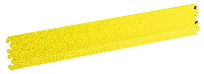 Žlutá PVC vinylová soklová podlahová lišta Fortelock Invisible (hadí kůže) - délka 46,8 cm, šířka 10 cm, tloušťka 0,67 cm