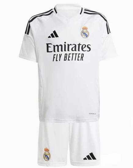 Komplet adidas Real Madrid 24/25 Domáci Junior - Biely