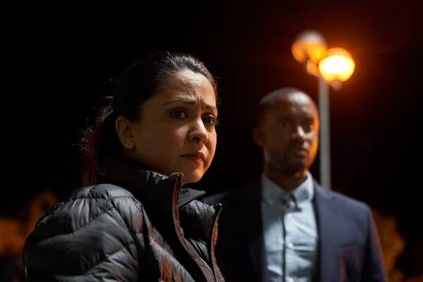 Parminder Nagra as DI Ray in a scene from the ITV series.