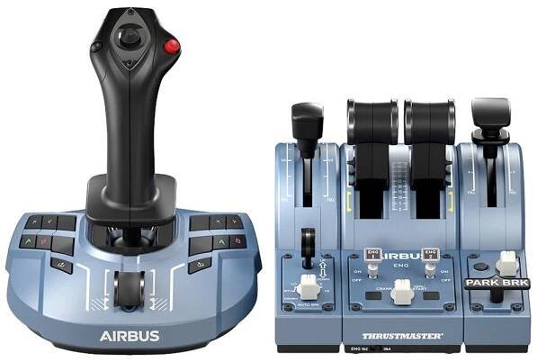 Thrustmaster TCA Captain X Airbus Edition joystick k leteckému simulátoru na sluchátka (jack 3,5 mm), USB-A, USB-C® PC, Xbox One, Xbox Series S, Xbox Series X