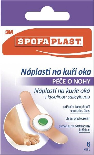Spofaplast Náplasti na kuří oka 70 x 12 mm 6 ks