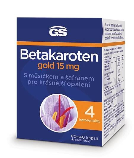 GS Betakaroten Gold 15 mg 80+40 kapslí