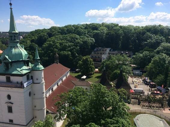Vyhlídková věž Jana Křtitele - výhled na centrum Teplic - VisitTeplice.com