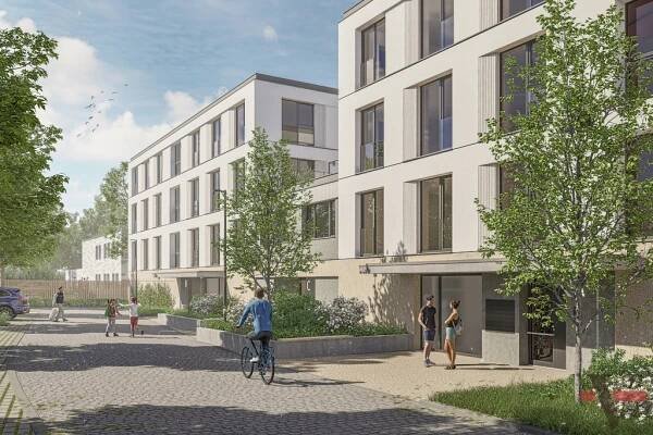 Prodej pozemků a budovy s projektu rezidenční výstavby v Roudnici n.L. (s vydaným SP, 58 bytů, 3 481 m2 obytné plochy