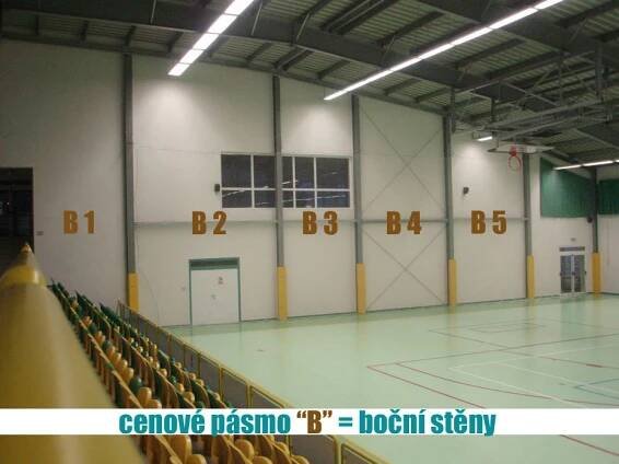 Sportovní hala a Městská sportoviště Králův Dvůr - Reklamní plochy