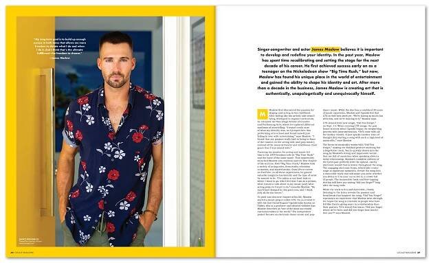 James Maslow on the cover of LOCALE Magazine - Nick Isabella Photography