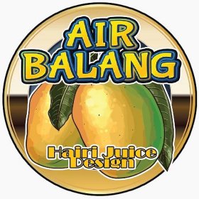Sticker Air Balang PVC Kalis Air 12×12 Inci | hairi juice trading