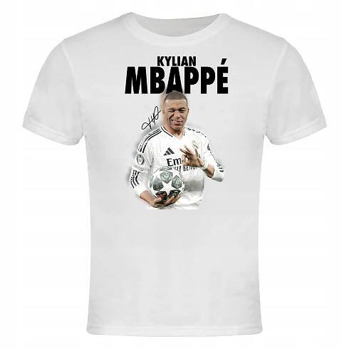Tričko s potiskem Kylian Mbappe Real Madrid Dárek Potisk Bavlna XS