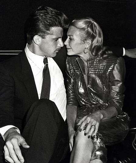 Maxwell Caulfield and the actress at the New York premiere of "Grease II," 1982 | Source: Getty Images