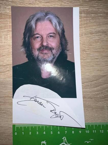 DUŠAN RAPOŠ REŽISÉR ORIGINÁL AUTOGRAM A FOTOGRAFIE - Ostatní sběratelské předměty