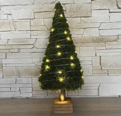 Mechový Vánoční stromek 50cm/50led | Nastrojan.cz - rychlý a pohodlný nákup