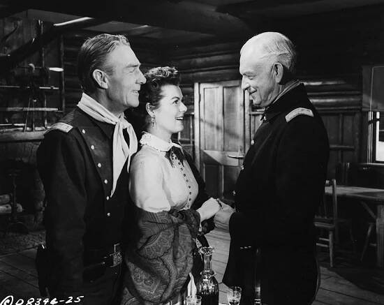 Randolph Scott, Barbara Hale, Russell Hicks - 7th Cavalry - Z filmu