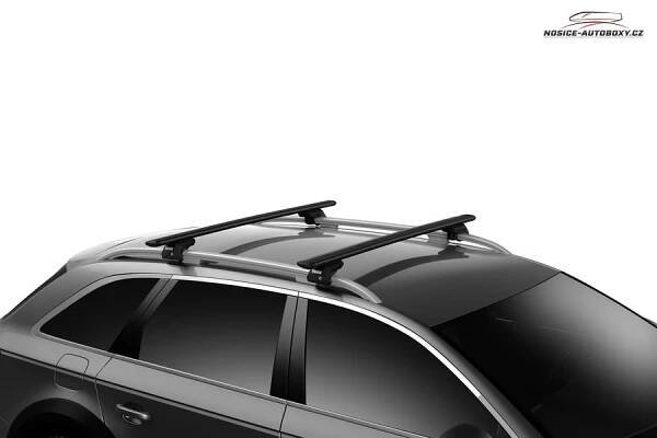 Příčníky Thule Volkswagen Tiguan I 2007-2015 s podélníky, Evo WingBar černé