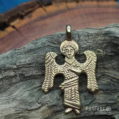 Amulet Archanděl Michael - ochránce - postříbřený