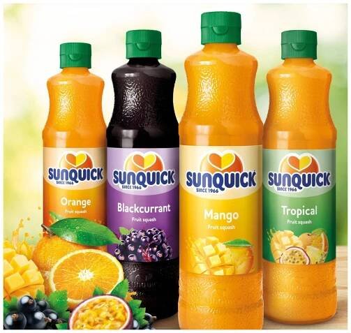 Sirup Sunquick pomeranč, koncentrovaný 50%, 580 ml