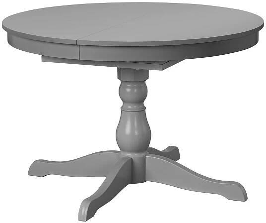 IKEA INGATORP Rozkládací stůl, šedý, 110/155 cm