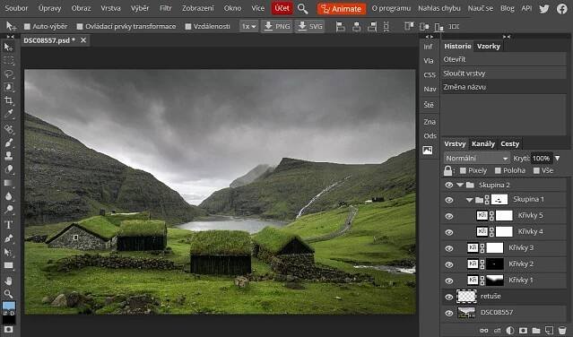 Online Photoshop zdarma skutečně existuje - recenze Photopea