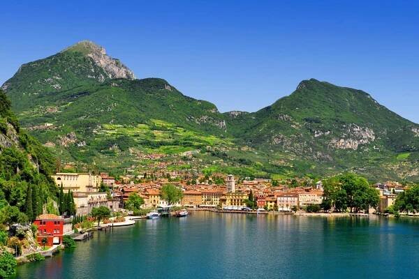 Riva del Garda - Italy stock image. Image of scape, blue - 25753703