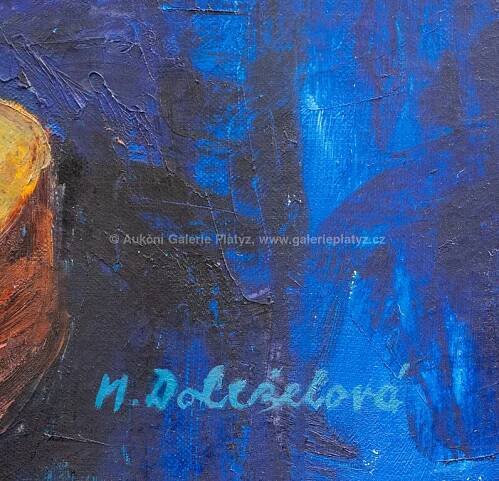 Míla Doleželová / Květinové zátiší - detail aukce « Aukce « Aukční Galerie Platýz