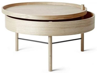 Konferenční stolek Turning Table, White Oak