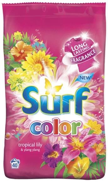 SURF Color Tropical 2,8 kg (40 dávek) – prací prášek