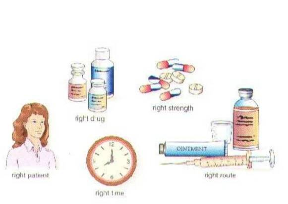 Figure (1-3). The five “rights” for correct drug administration 