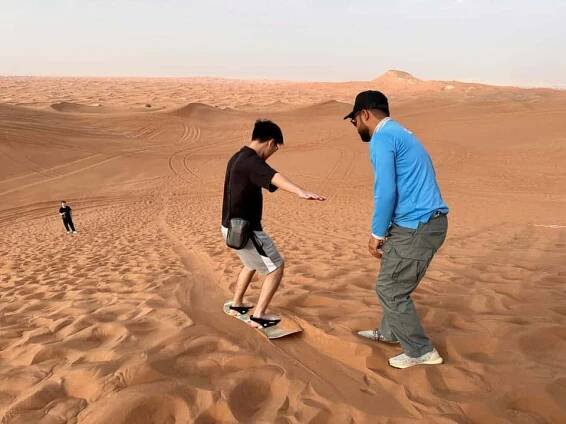 dubajské pouštní večerní safari