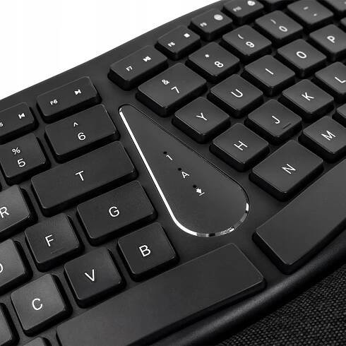 Ergonomická USB drátová klávesnice 1.5 m qwerty Spacetronik membránová Model EZZY
