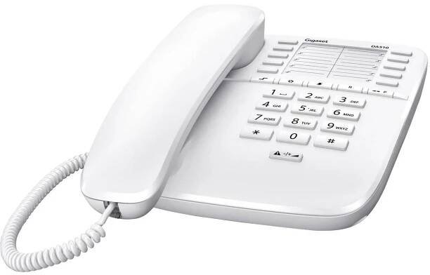 Gigaset DA510, Analogový telefon, 20 pol., Bílá