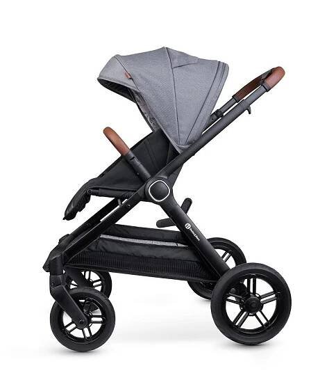 PETITE&MARS Kočárek 2v1 Trails Ultimate Grey + KIDDY Evoluna i-size 2