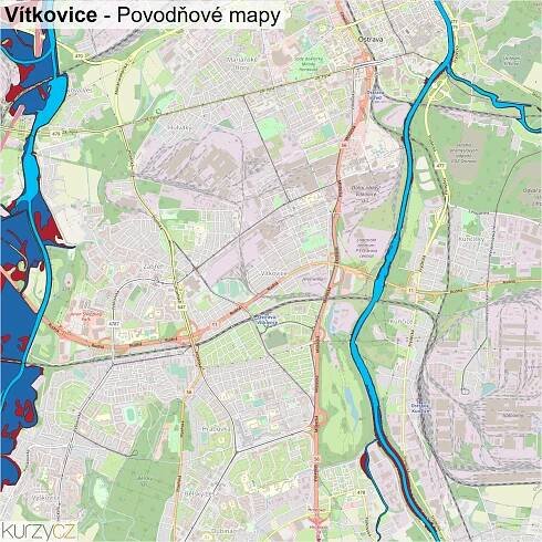 Vítkovice - mapy | Kurzy.cz