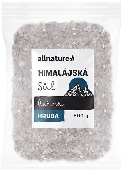 Allnature Himalájská sůl černá hrubá 500 g